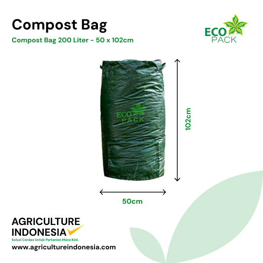 Compost Bag 200 Liter 50x102cm HDPE