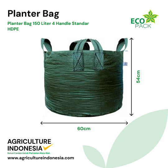 Planter Bag 150 Liter 4 handle Standar HDPE