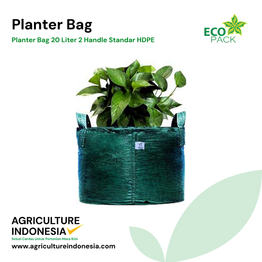 Planter Bag 20 Liter 2 handle Standar HDPE - Usage Example