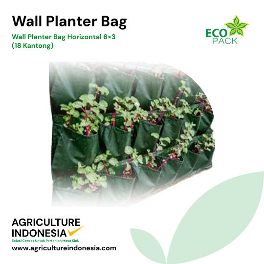 Wall Planter Bag Horizontal 6×3 (18 Kantong)